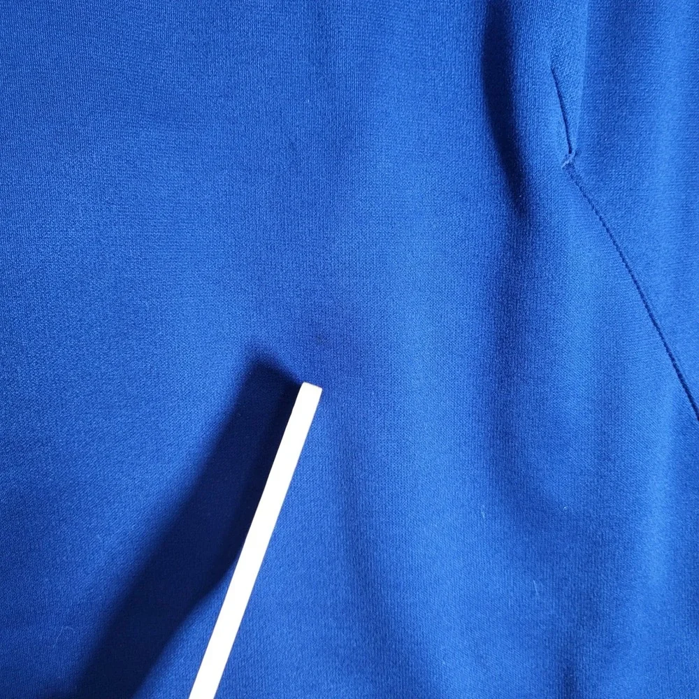 Nike Hoodie Mens Medium Blue Dri-FIT Pullover‎ Sweatshirt Graphic Logo